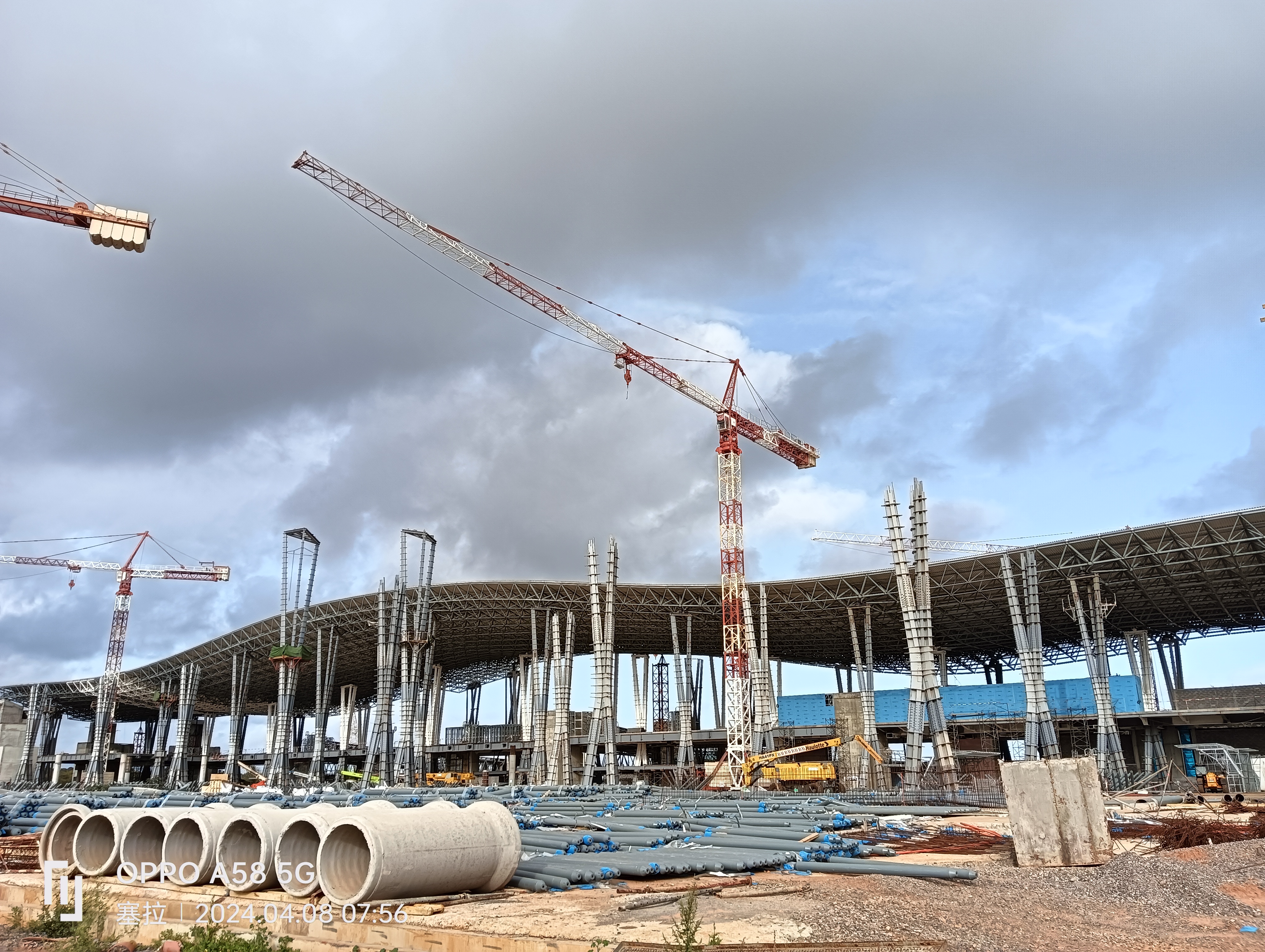 Morocco Rabat First Digitial Waving Arch Roofing Airport 