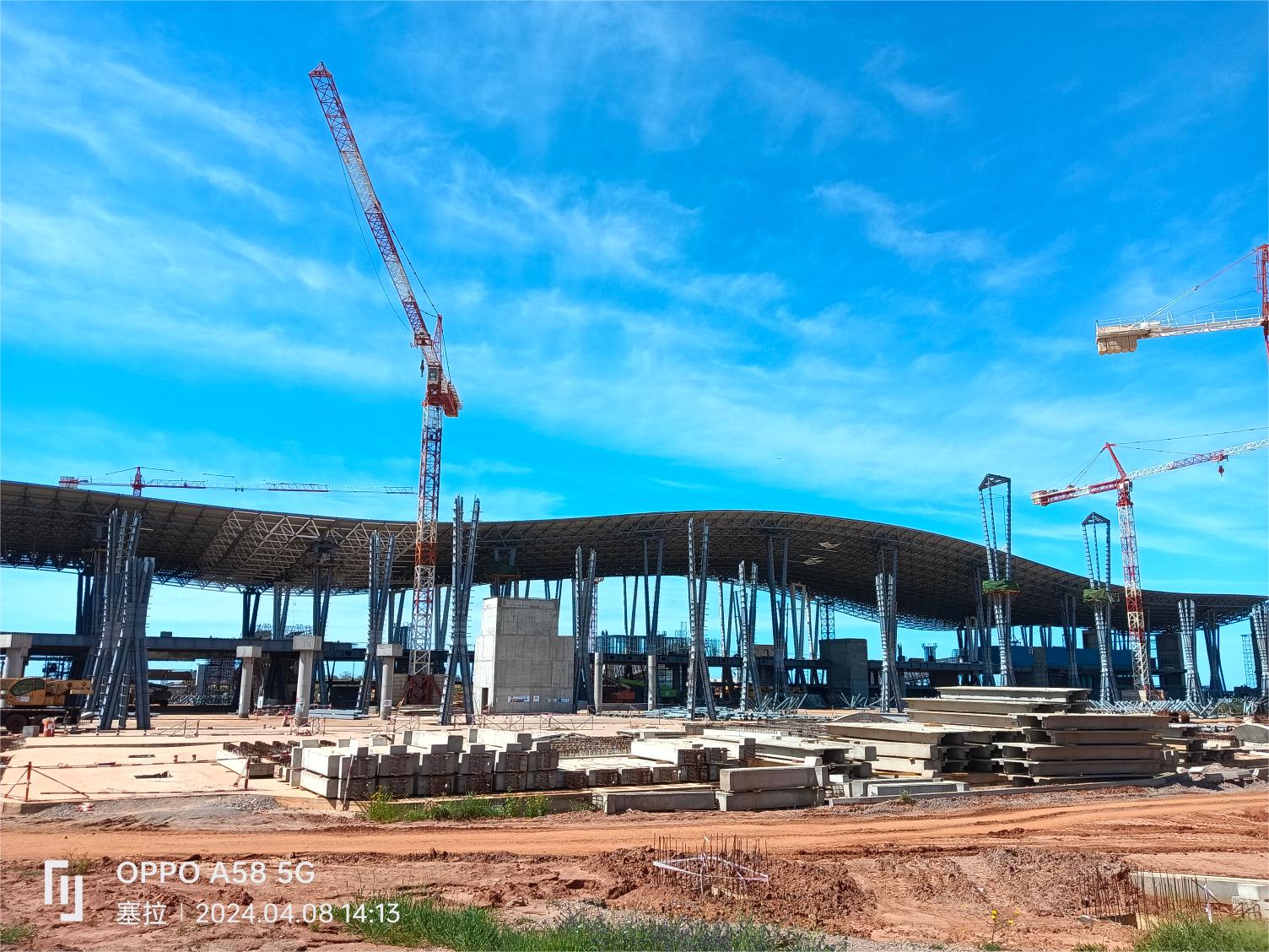 Morocco Rabat First Digitial Waving Arch Roofing Airport 