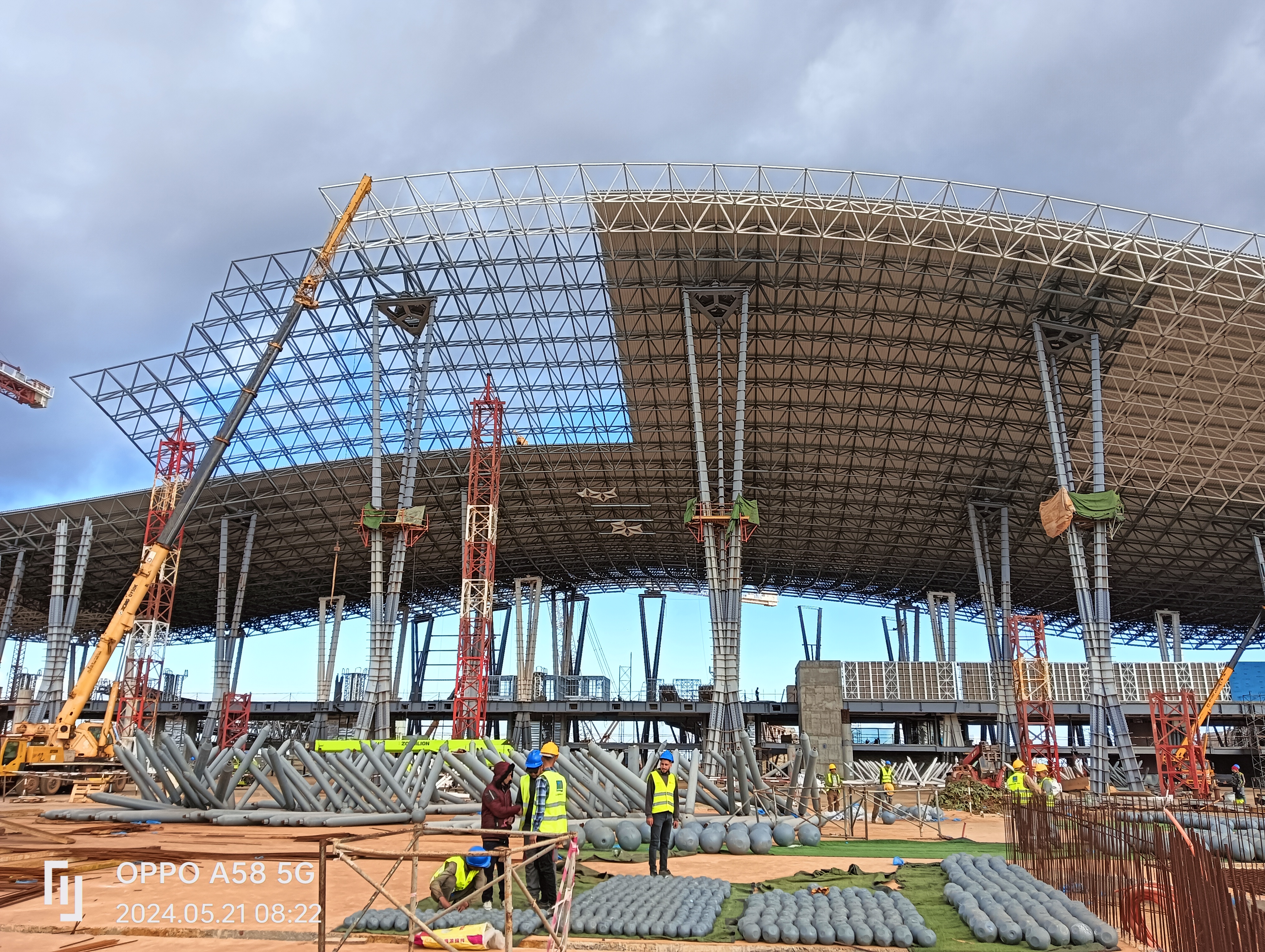 Morocco Rabat First Digitial Waving Arch Roofing Airport 