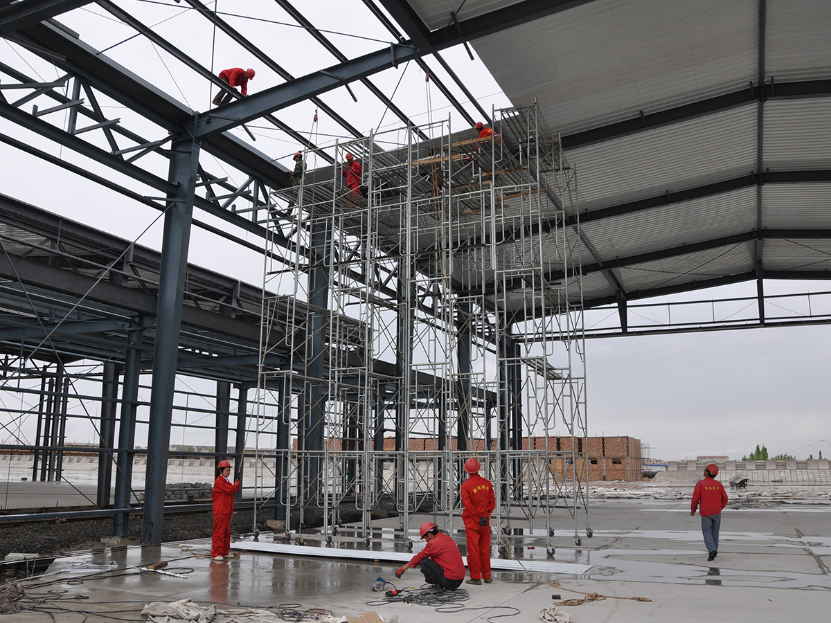 steel structure aircraft hangar